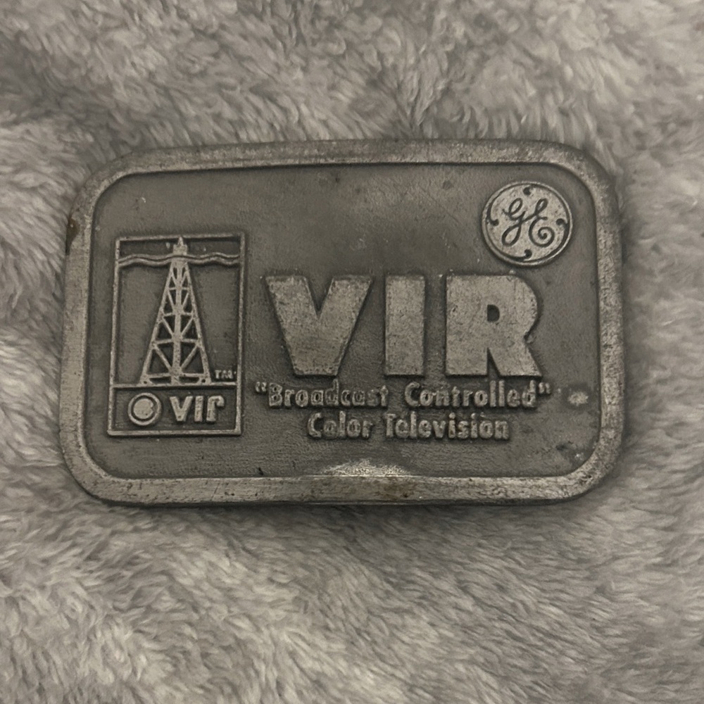 Vintage GE VIR Belt Buckle